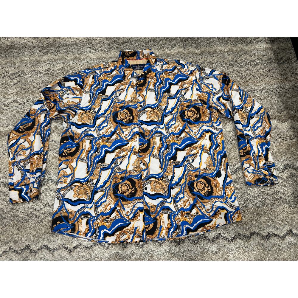 Suslo Culture Long Sleeve Dress Shirt Men’s Size 3XL
